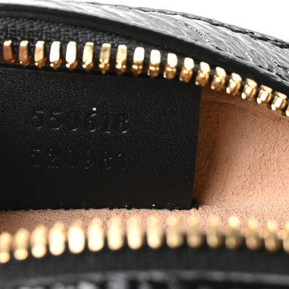 Gucci Suede Patent Web Mini Ophidia Round Shoulder Bag Black 7 of 11
