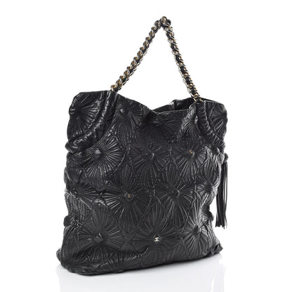Chanel Calfskin Embroidered Ca D'Oro Tote Black 3 of 14