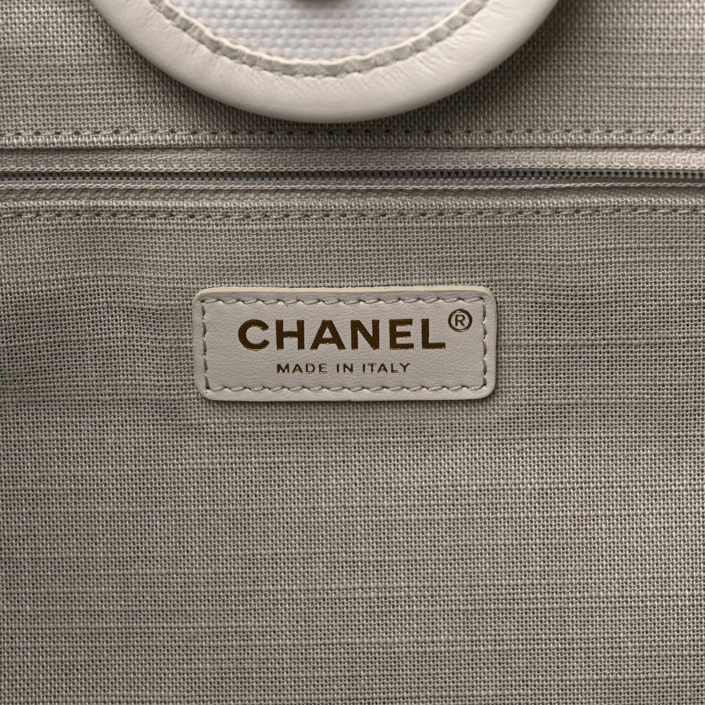 Cotton Large Deauville Tote White