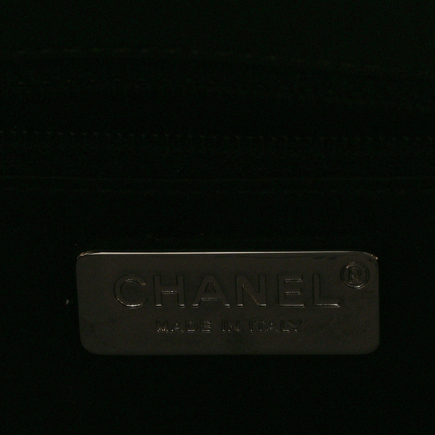 Chanel Lambskin Chevron Evening Clutch Black 6 of 10