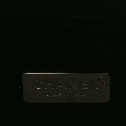 Chanel Lambskin Chevron Evening Clutch Black 6 of 10
