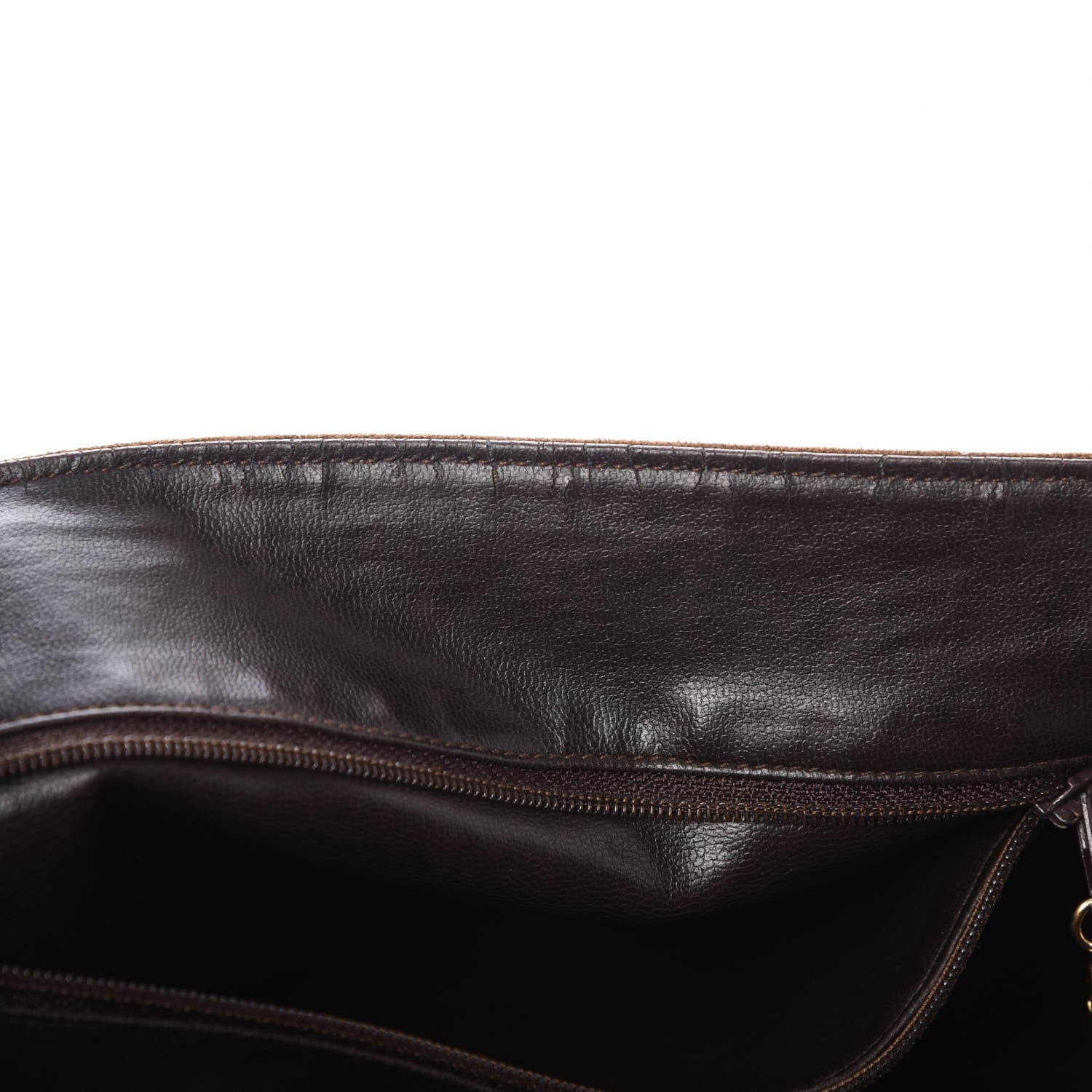 Chanel Suede CC Fringe Messenger Flap Bag Brown 11 of 11