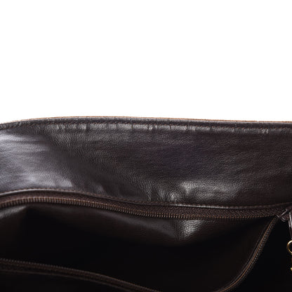 Chanel Suede CC Fringe Messenger Flap Bag Brown 11 of 11