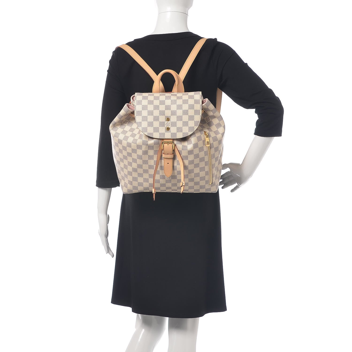 Louis Vuitton Damier Azur Sperone Backpack 2 of 8