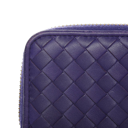 Bottega Veneta Nappa Intrecciato Zip Around Coin Purse Anemone 15 of 17