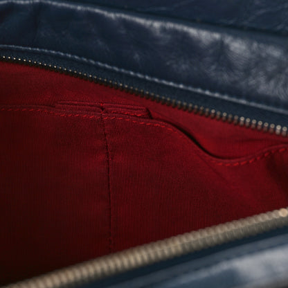 Chanel Aged Calfskin Quilted Medium Gabrielle Hobo Navy Black 12 of 12