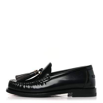 Christian Dior Brushed Calfskin The D-Academy Loafers 35.5 Black 1 of 9