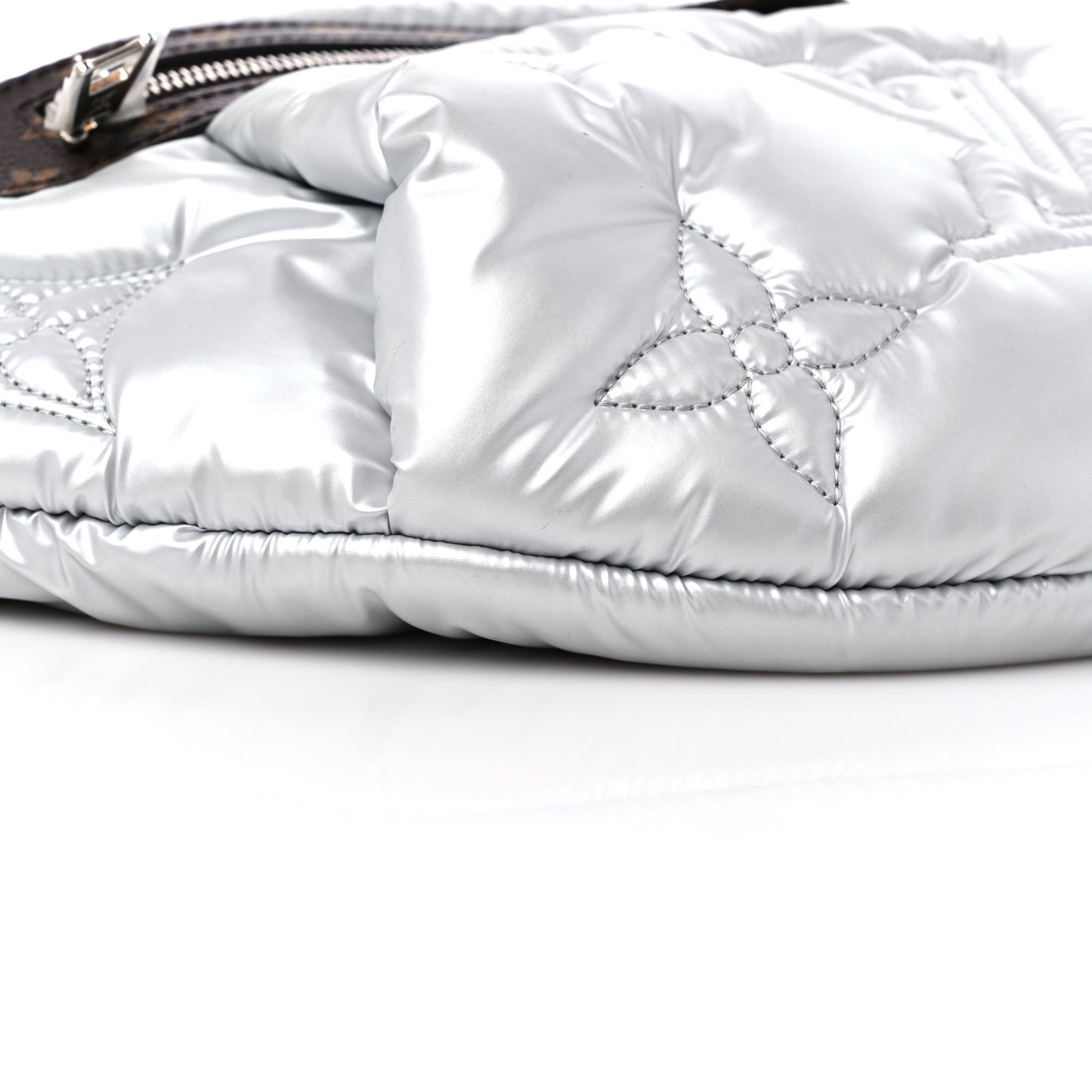 Econyl Monogram Pillow BumBag Silver