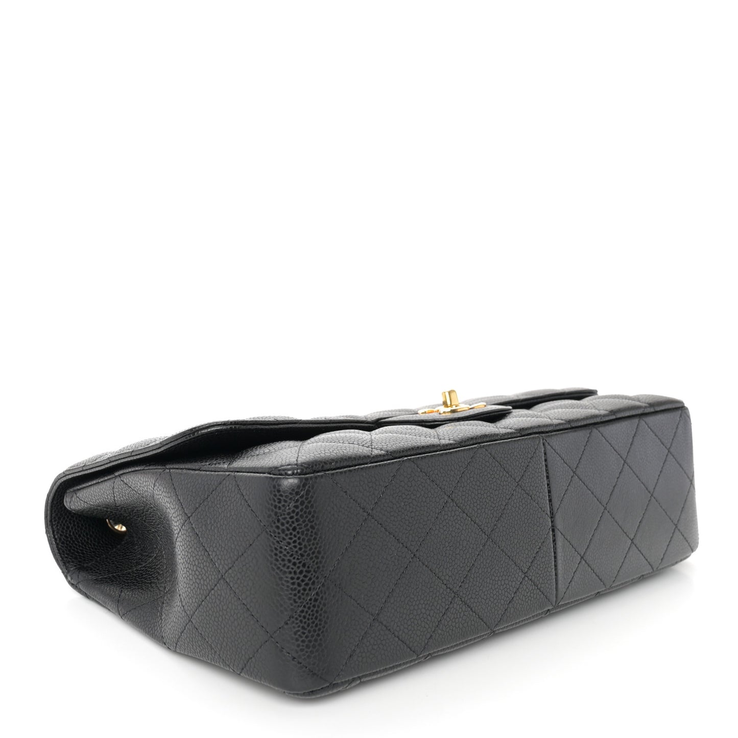 Caviar Quilted Jumbo Single Flap Black
