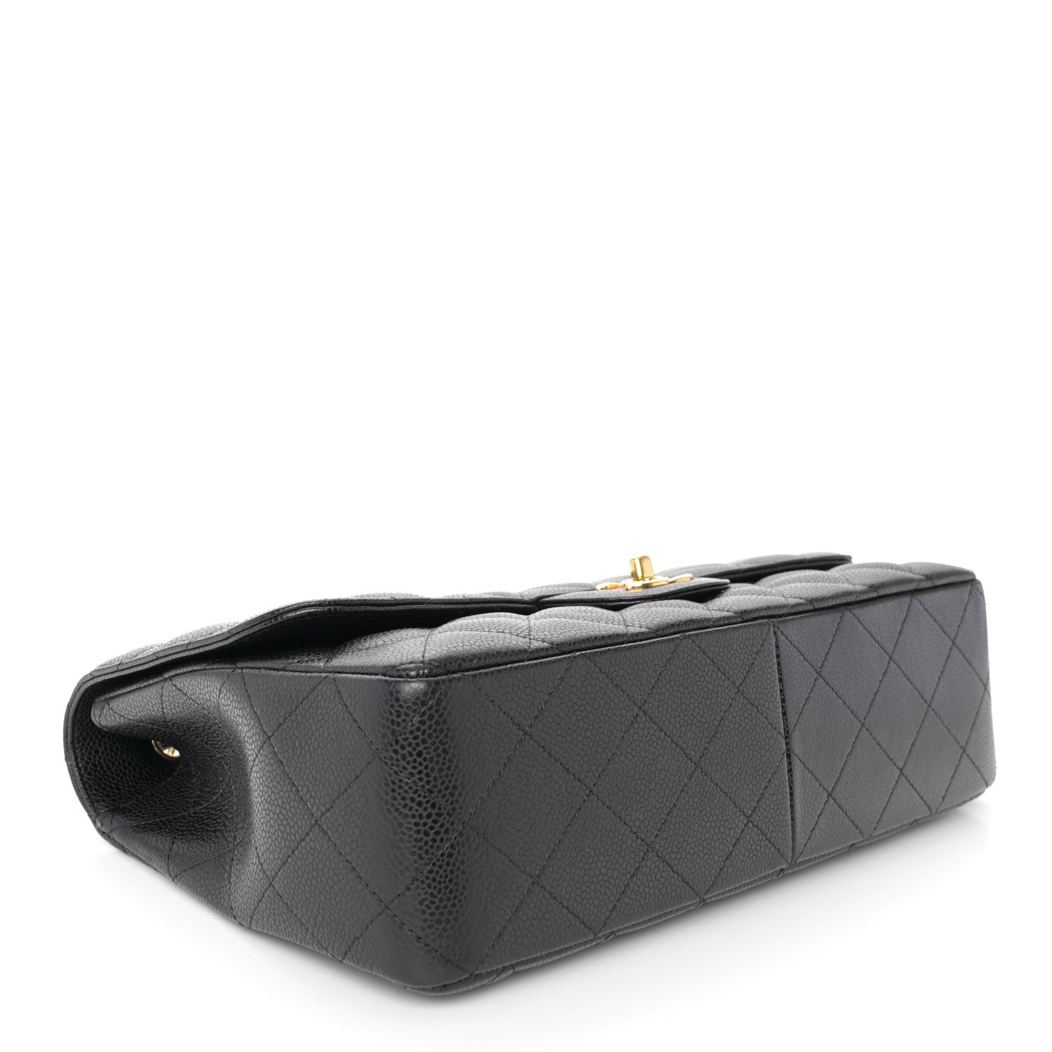 Chanel Caviar Quilted Jumbo Single Flap Black 4 of 11