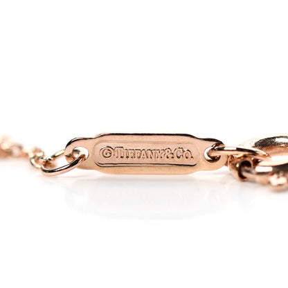 Tiffany 18K Rose Gold Diamond Heart Lock Pendant Necklace 6 of 7