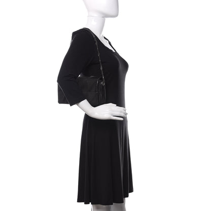 Saint Laurent Lambskin Patchwork Micro Stud Monogram Medium Jamie Baguette Black 2 of 10