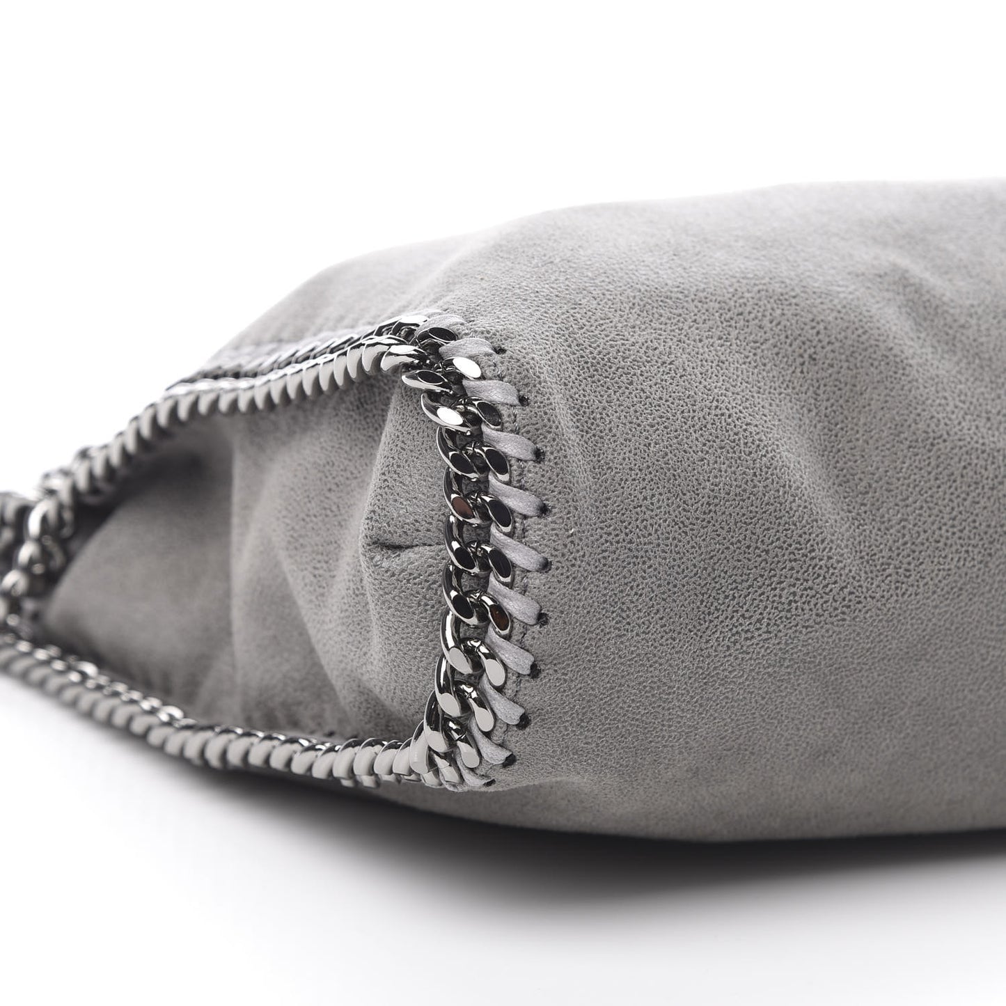 Shaggy Deer Falabella Fold Over Tote Grey