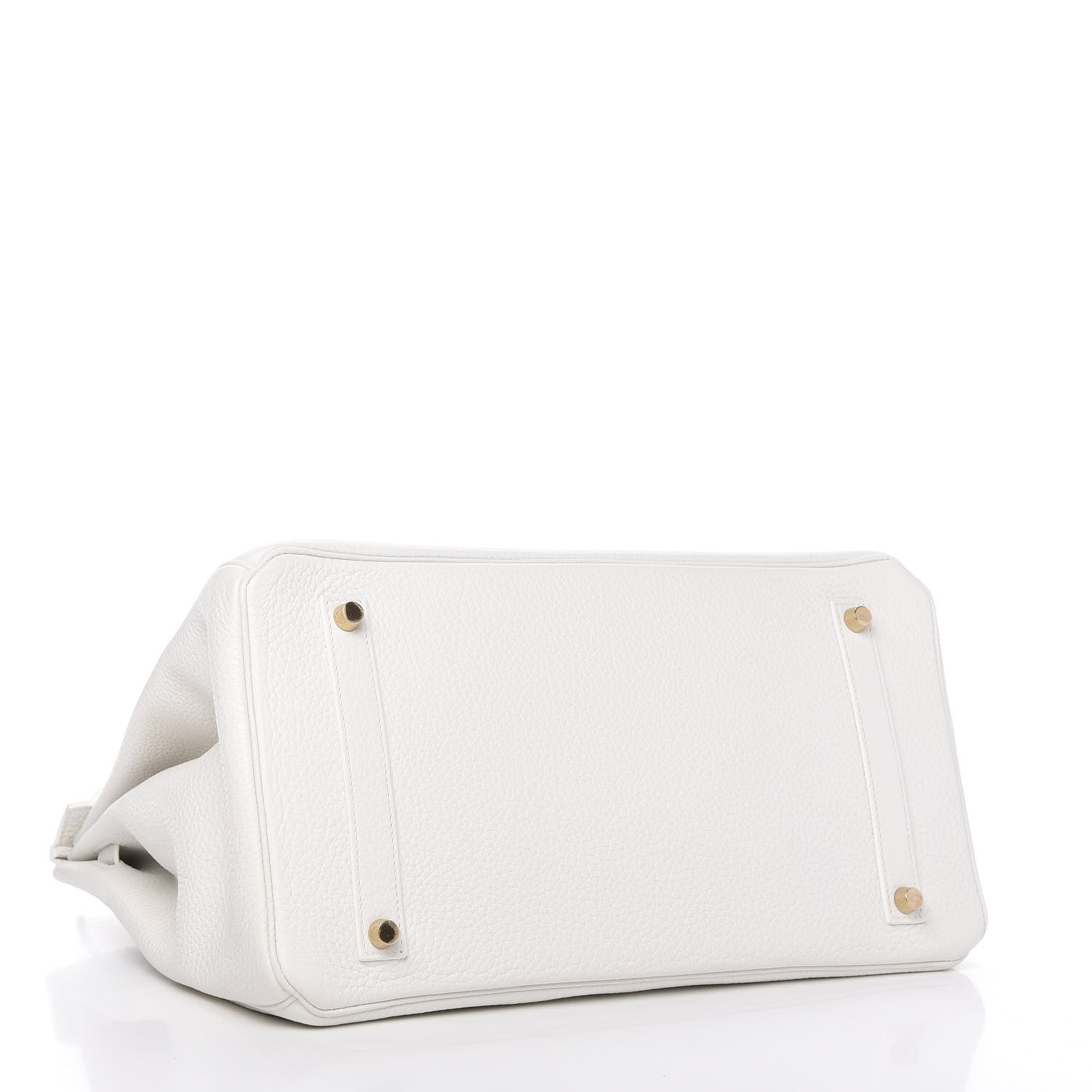 Hermes Taurillon Clemence Birkin 35 White 4 of 11