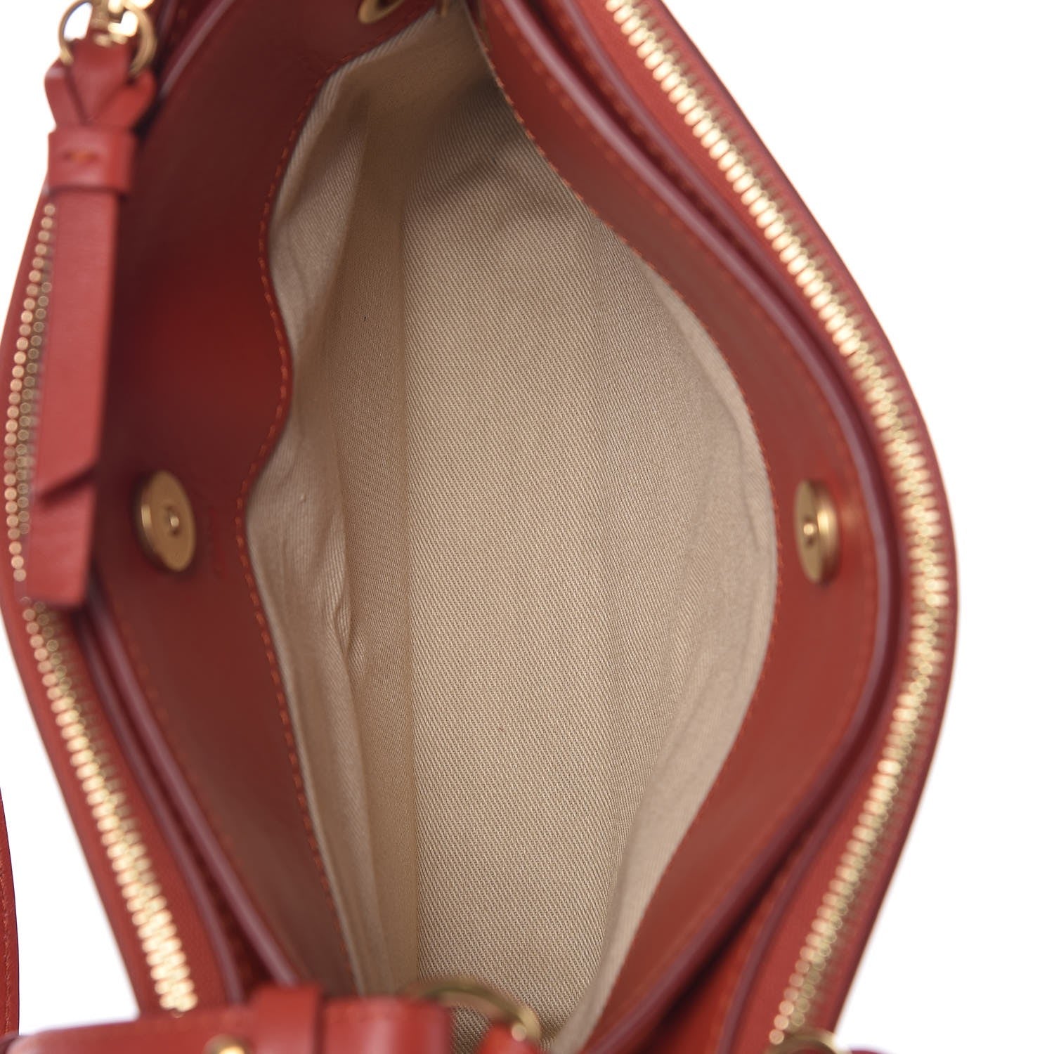 Chloe Calfskin Suede Mini Roy Bag Earthy Red 6 of 10
