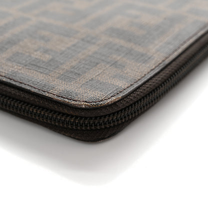 Fendi Zucca Spalmati Zip Around Document Holder Tobacco 11 of 11