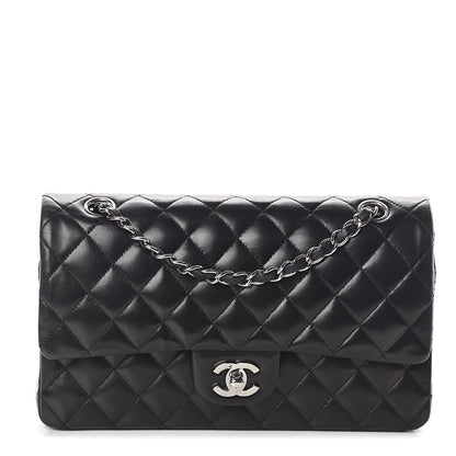 Chanel Lambskin Quilted Medium Double Flap Black 1 of 10