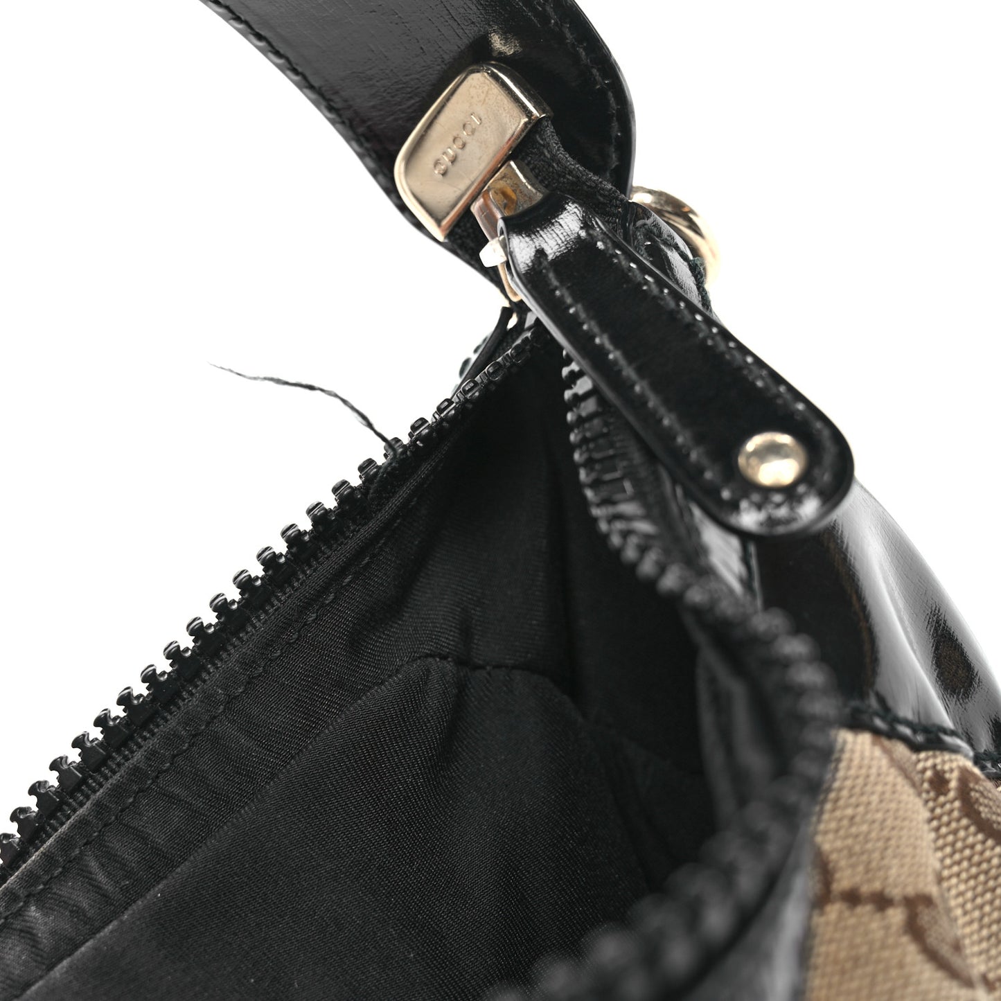 Monogram Patent Hobo Black