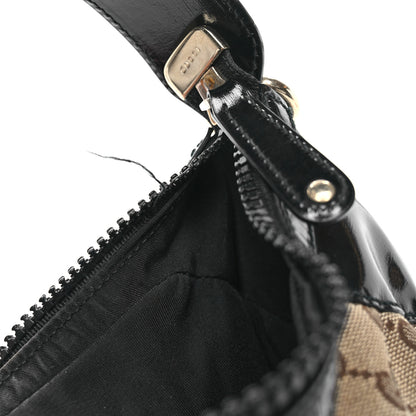 Gucci Monogram Patent Hobo Black 11 of 12