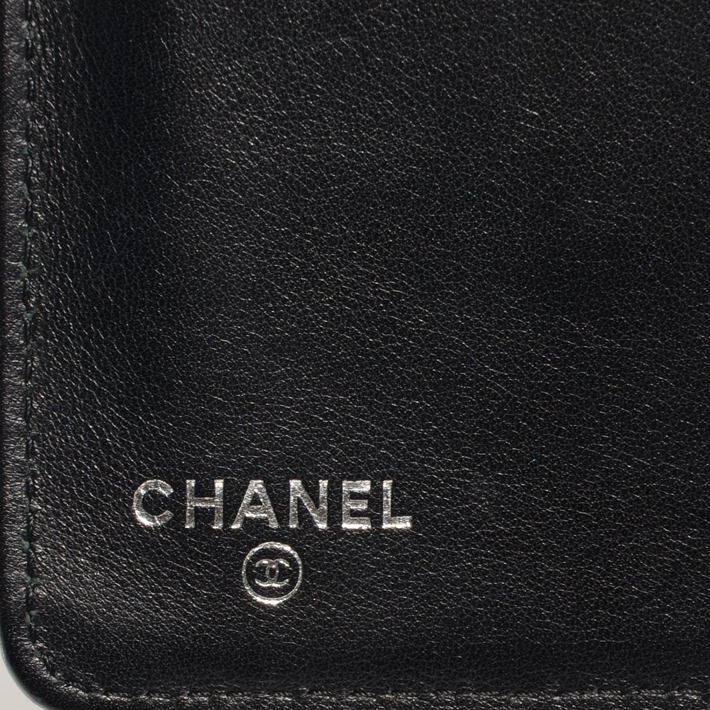 Glitter Patent Yen Wallet Black