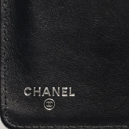 Chanel Glitter Patent Yen Wallet Black 7 of 9