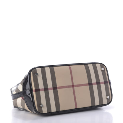 Burberry Nova Check Medium Tote Black 4 of 9