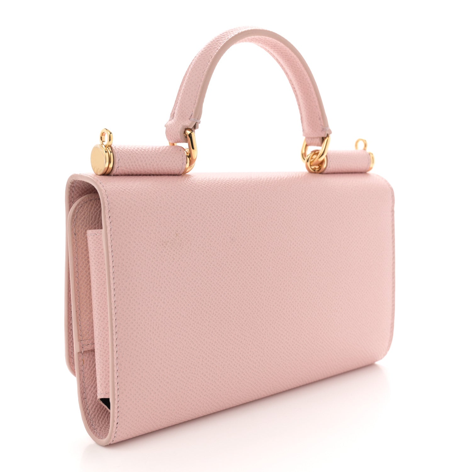 Dolce & Gabbana Dauphine Gloss Chain Strap Phone Bag Cipria 3 of 13