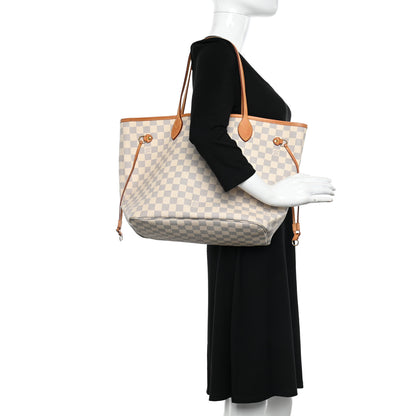 Louis Vuitton Damier Azur Neo Neverfull MM Rose Ballerine 2 of 16