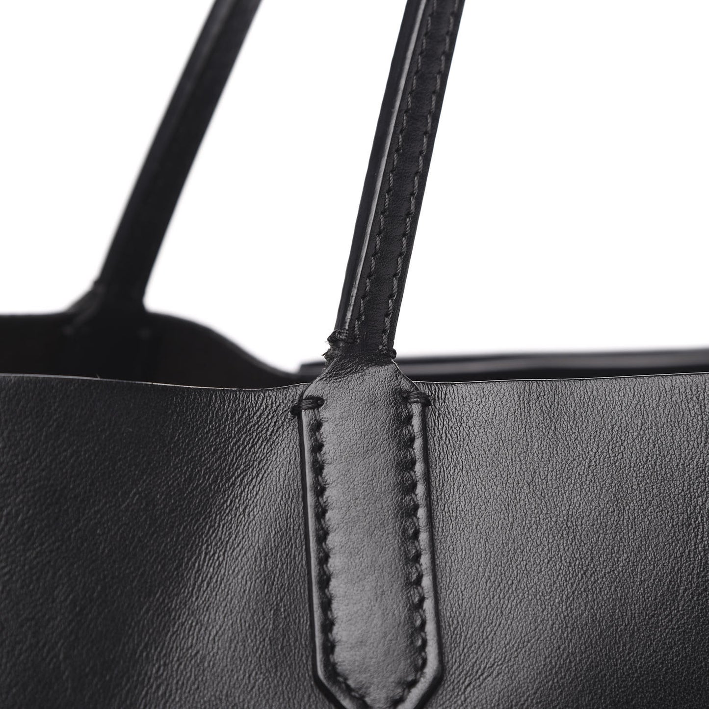 Calfskin Gothic Large Antigona Tote Black