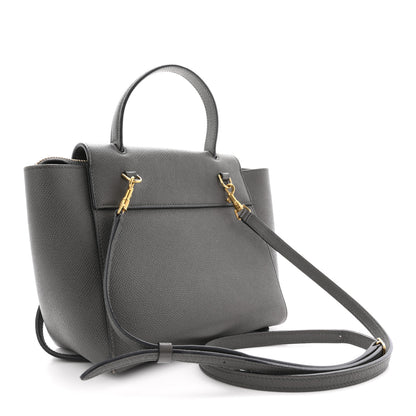 Celine Grained Calfskin Nano Belt Bag Grey 3 of 13