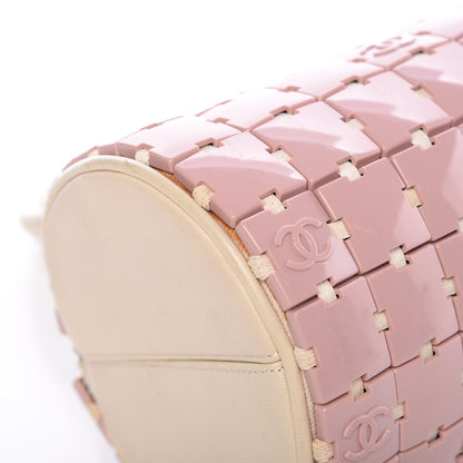 Chanel Lambskin Resin Tile Bowler Pink 16 of 16