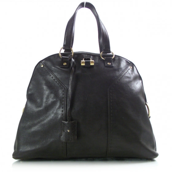 Saint Laurent Leather Large Muse Chocolate Brown 1 of 13