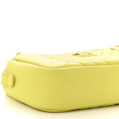 Chanel Calfskin Quilted Daily Chevron Camera Case Light Green 9 of 13