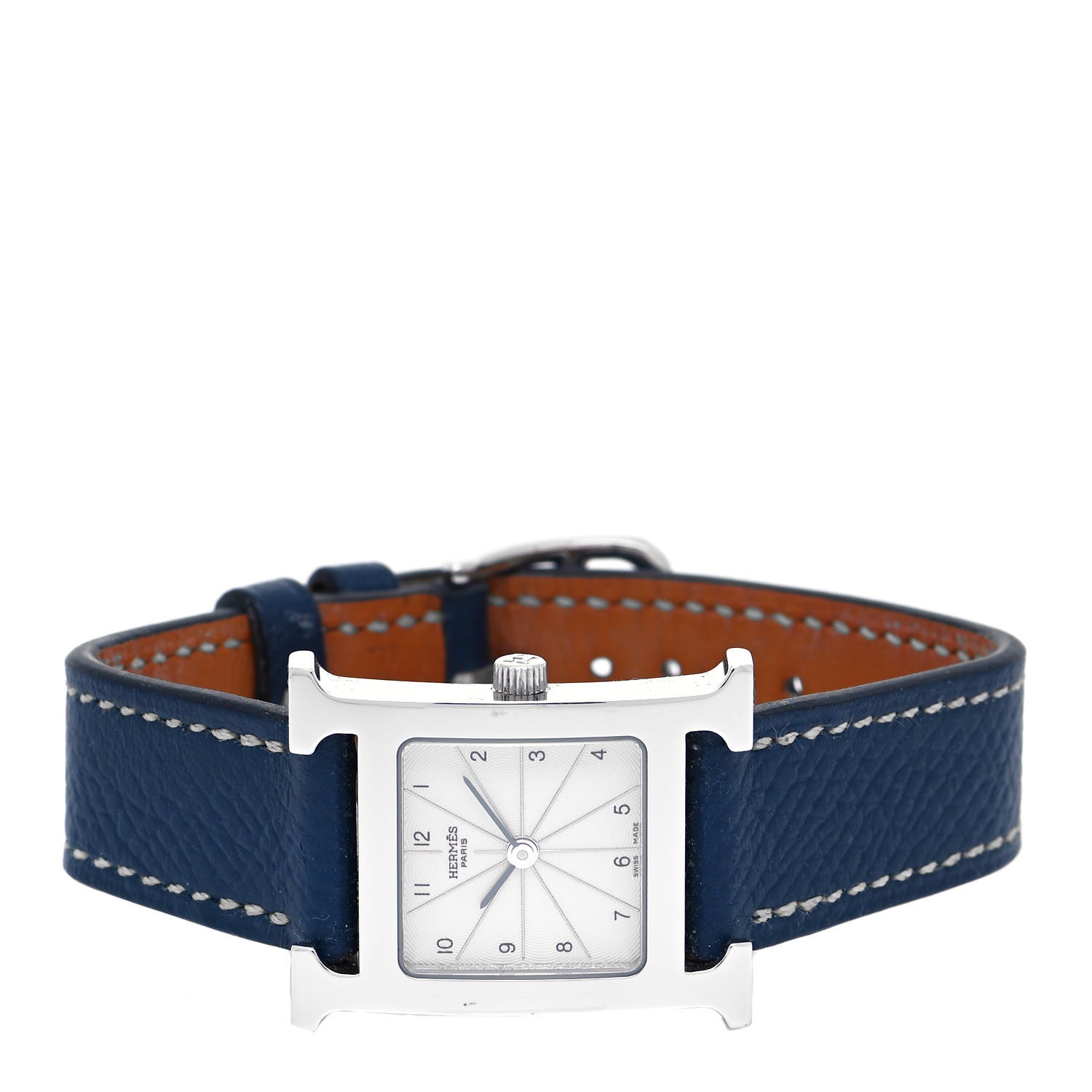 Hermes Stainless Steel Epsom 21mm Heure H Hour Quartz Watch Malta 2 of 5