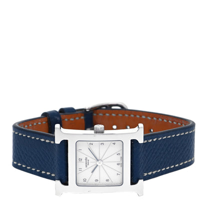 Hermes Stainless Steel Epsom 21mm Heure H Hour Quartz Watch Malta 2 of 5