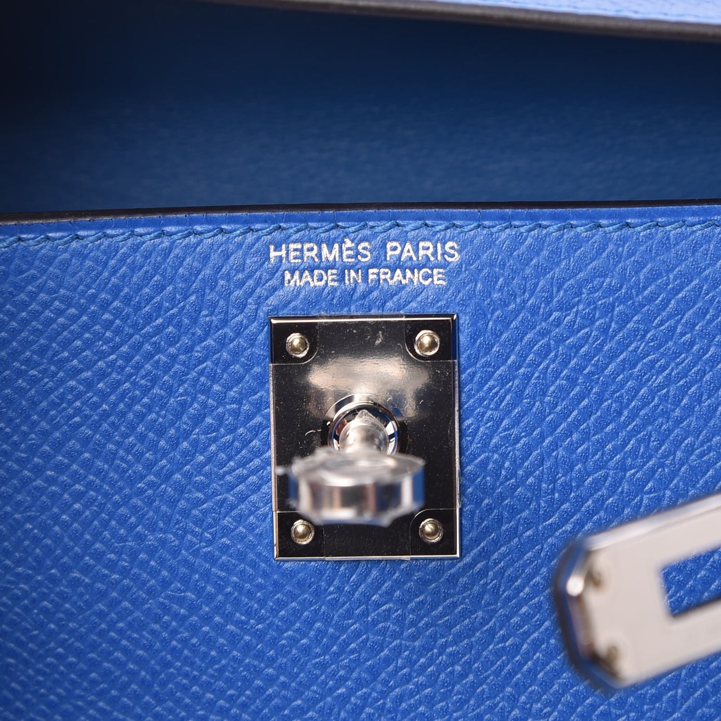 Epsom Mini Kelly Sellier 20 Bleu Zellige