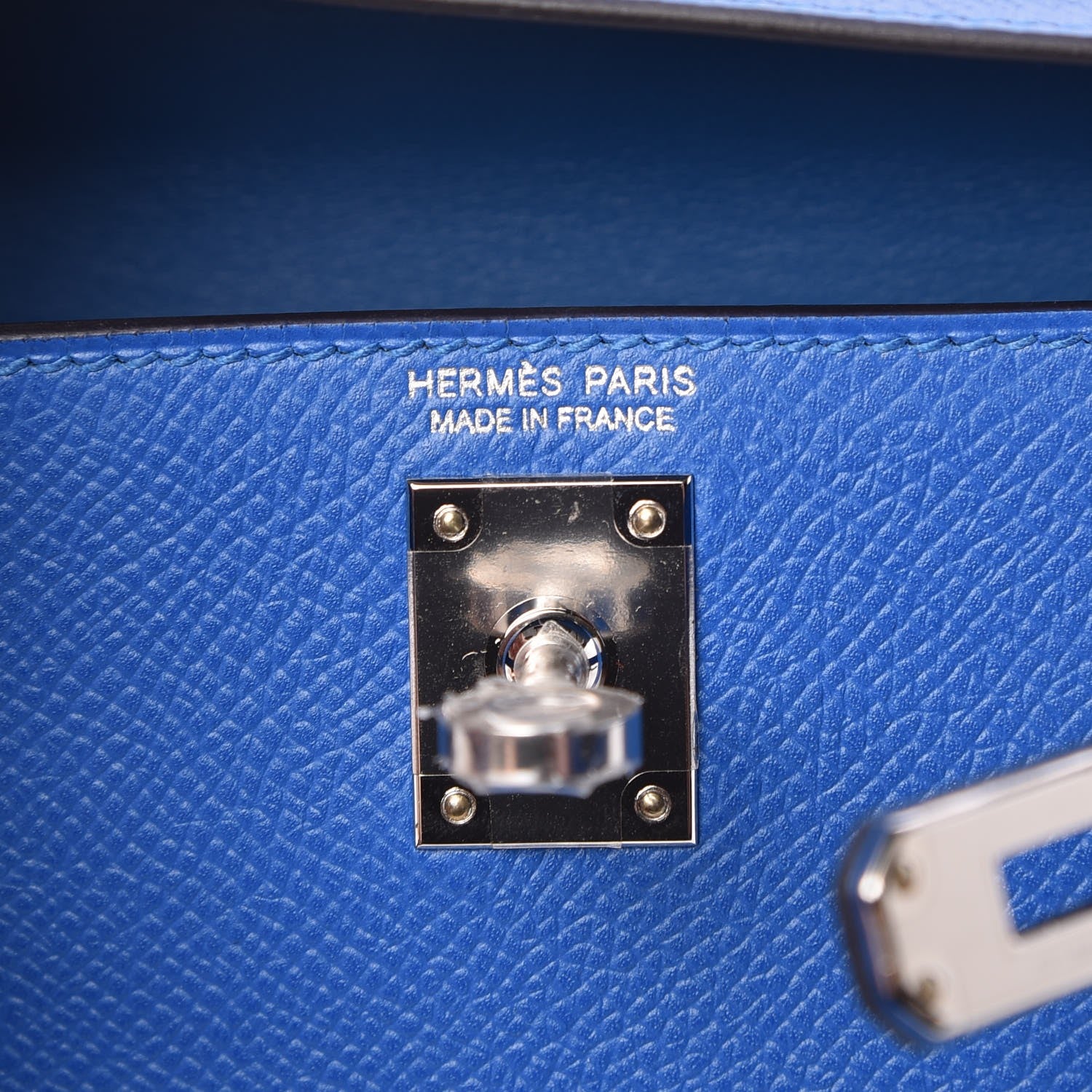 Hermes Epsom Mini Kelly Sellier 20 Bleu Zellige 6 of 8