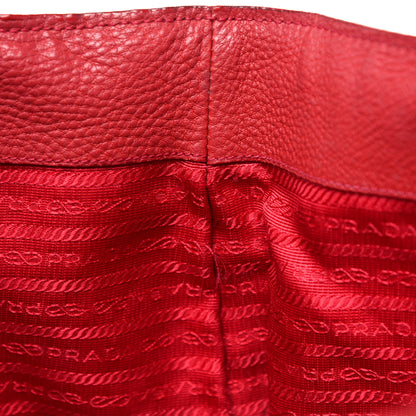 Prada Vitello Daino Tote Rosso 21 of 41