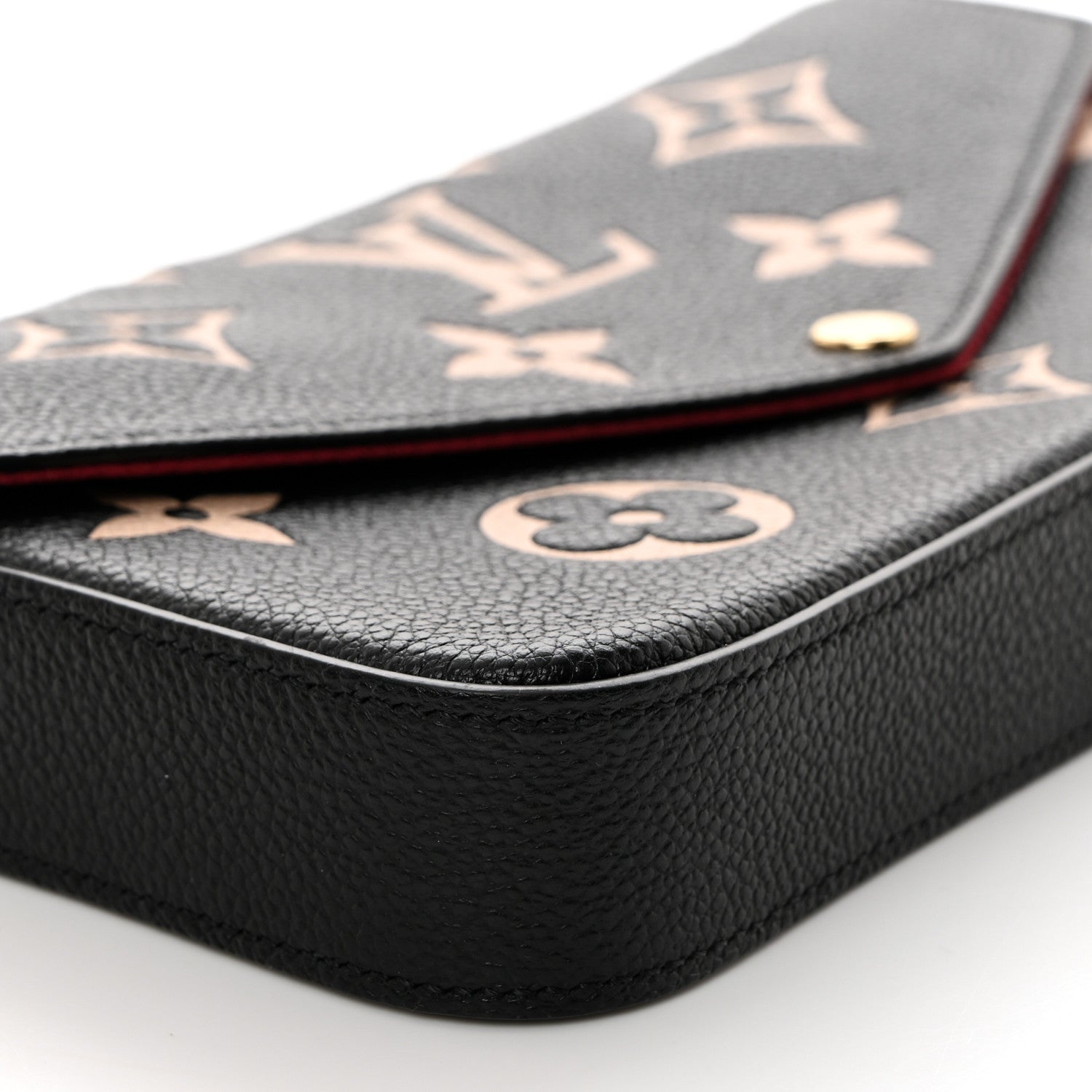 Louis Vuitton Empreinte Monogram Giant Felicie Pochette Black Beige 8 of 10