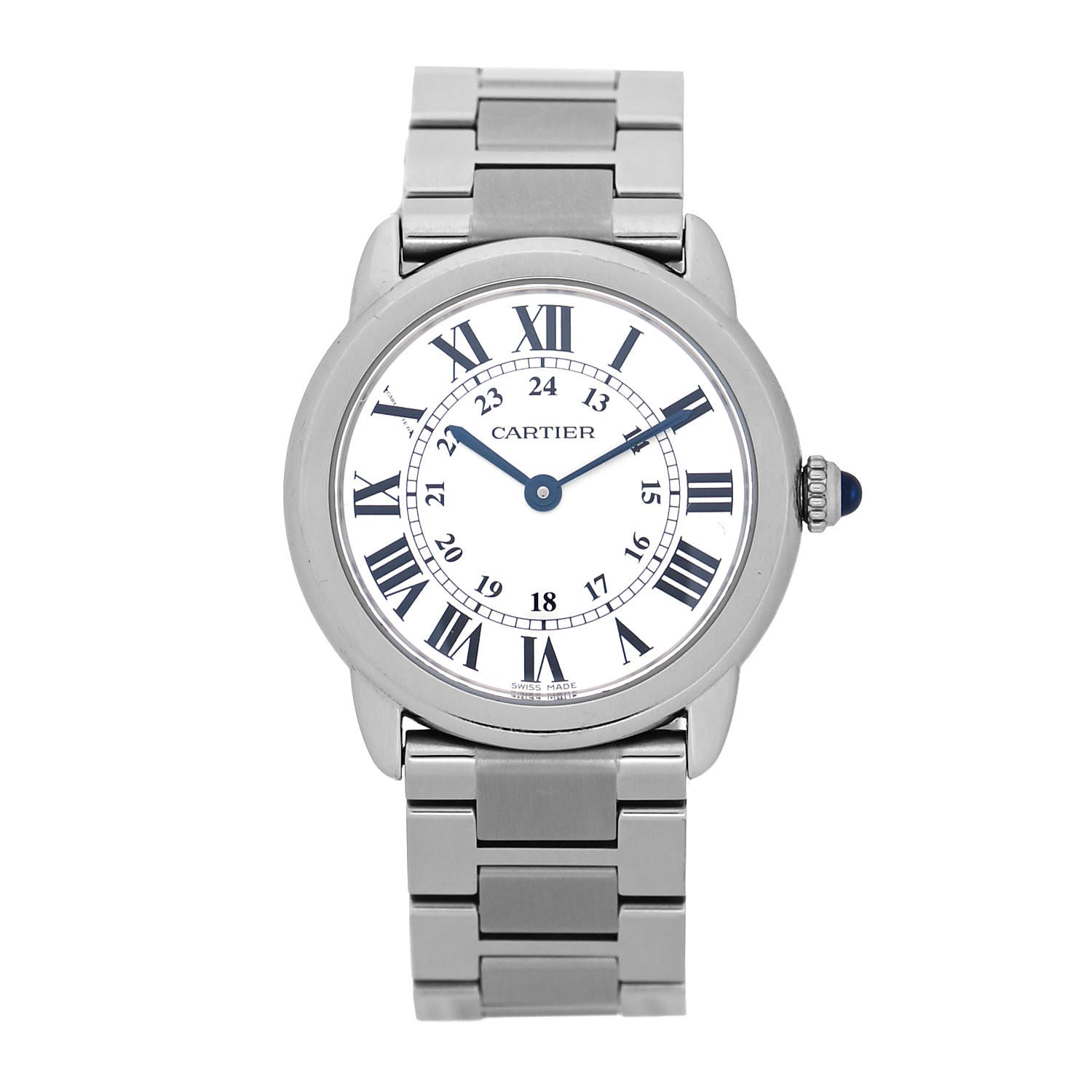 Cartier Stainless Steel 29mm Ronde Solo Quartz Watch 1 of 5