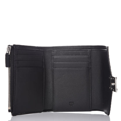 MCM Visetos Compact Wallet Black 5 of 9