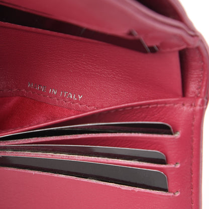 Chanel Patent Embossed Camellia French Wallet Pink 8 of 13