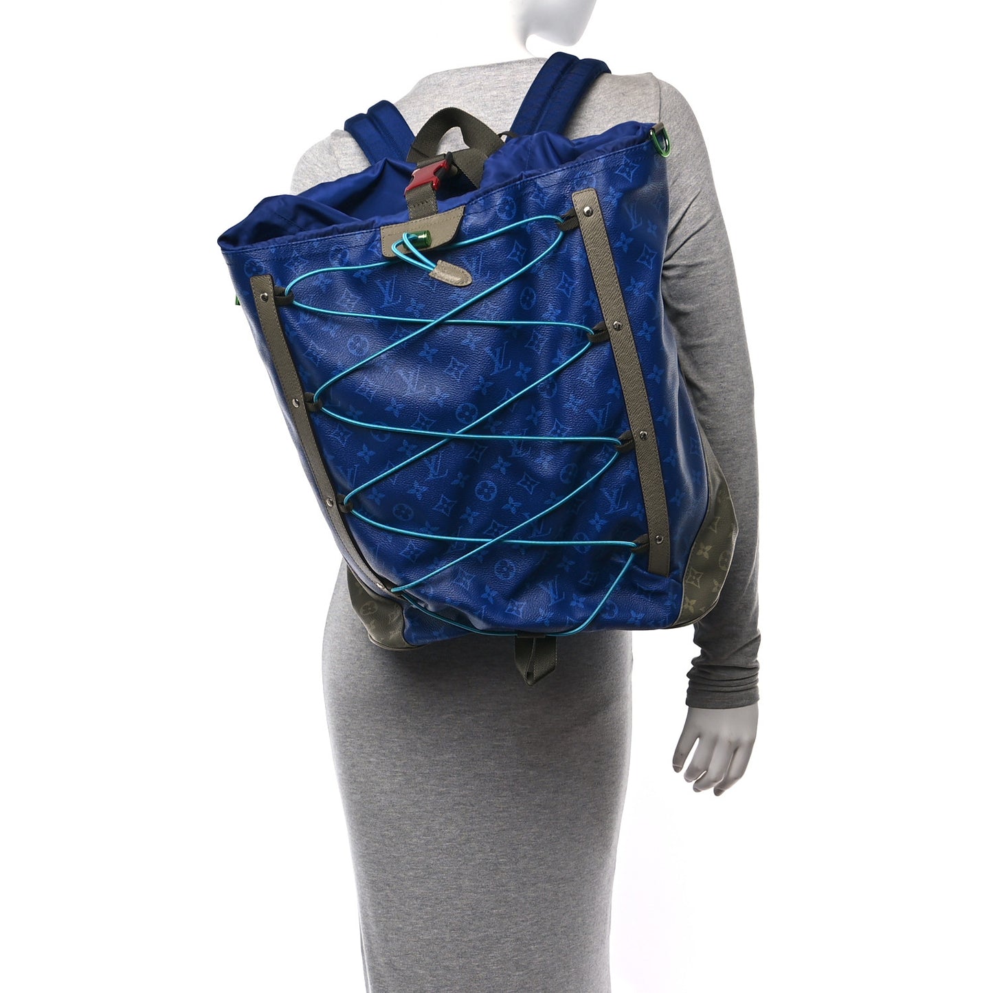 Monogram Taiga Outdoor Backpack Pacific Blue