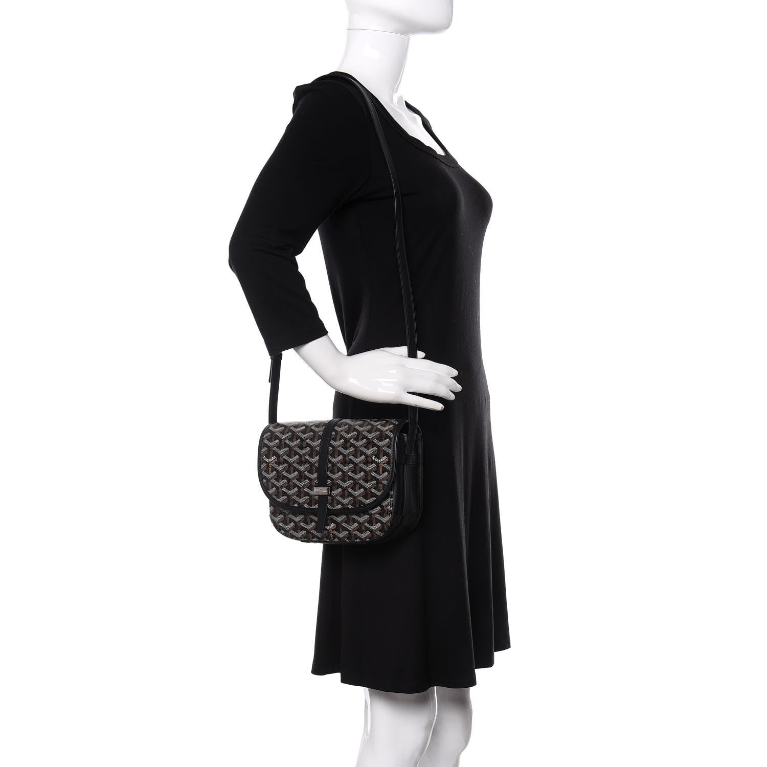 Goyard Goyardine Belvedere II PM Messenger Bag Black 2 of 9