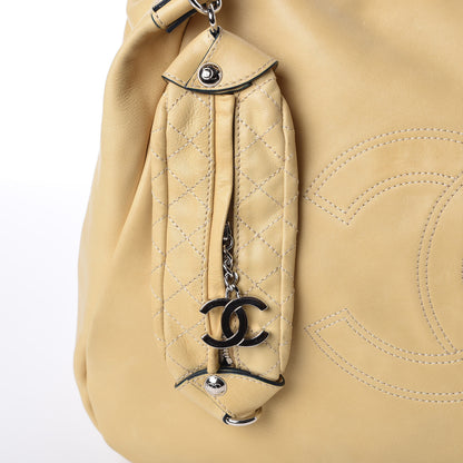 Chanel Lambskin Large Edgy Hobo Beige 15 of 16