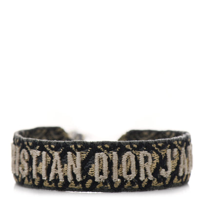 Christian Dior Woven Cotton J'Adior Friendship Bracelet Blue 1 of 3