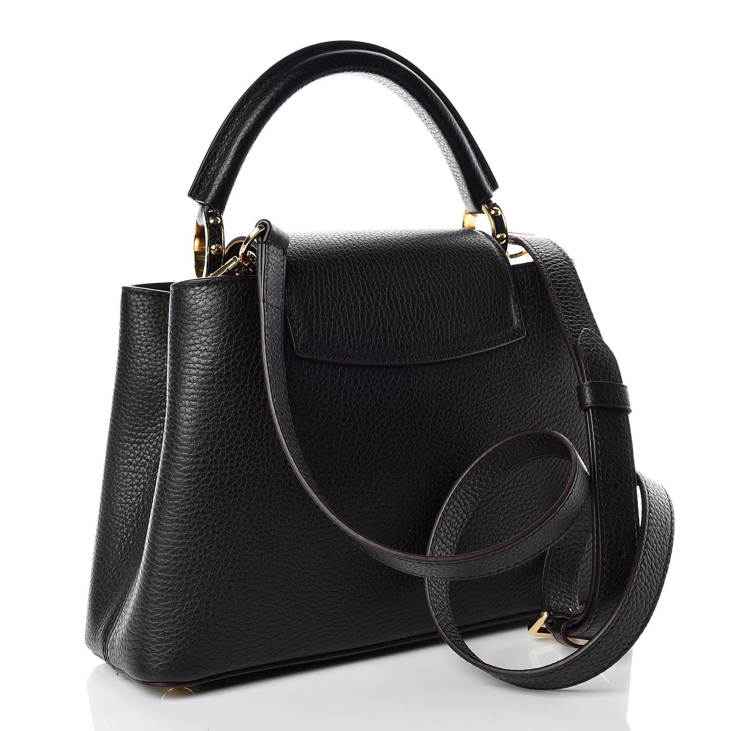Louis Vuitton Taurillon Capucines BB Black 4 of 9
