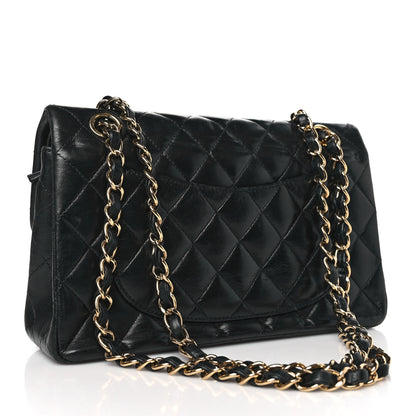 Chanel Lambskin Quilted Small Double Flap Black 3 of 9