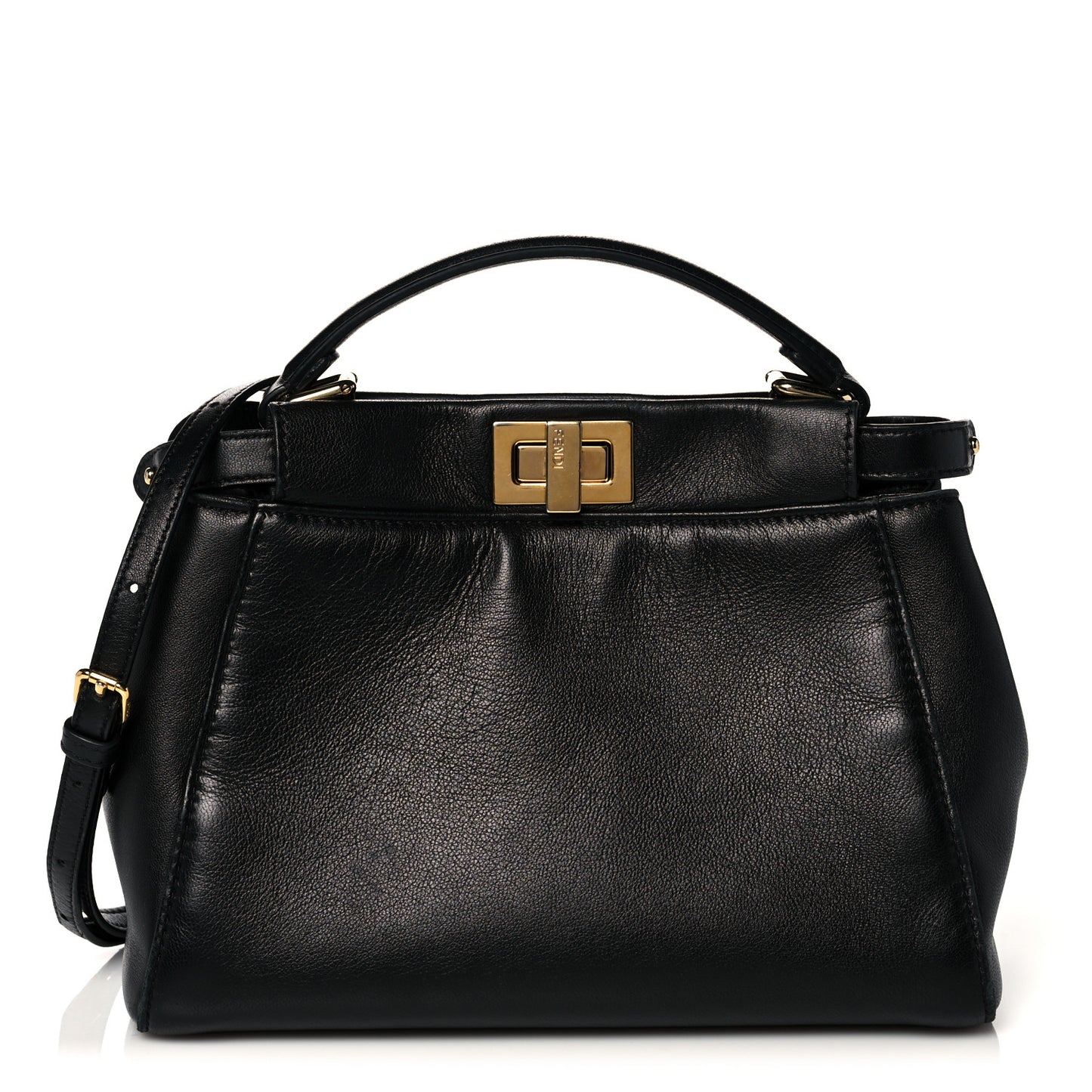 Nappa Mini Peekaboo Iconic Satchel Black