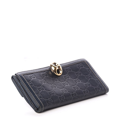 Gucci Guccissima Wave Continental Wallet Blue 3 of 5
